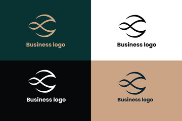 letter y icon, letter yc company logo, letter cy lineart logo, letter y and infinity icon logo, logomark - obrazy, fototapety, plakaty