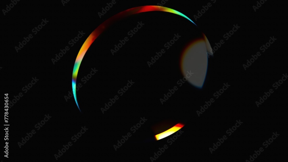 Poster glossy dispersion element. computer generated 3d render