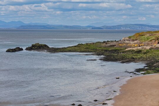 view of the coast of the sea in Heysham