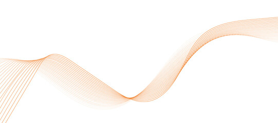 Abstract wave element for design. Digital frequency track equalizer. Stylized line art background. Vector illustration. Wave with lines created using blend tool. Curved wavy line, smooth stripe.
