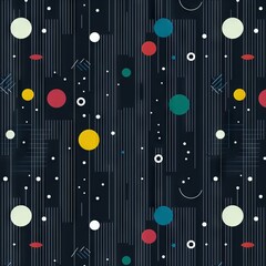 seamless pattern with geometric shapes