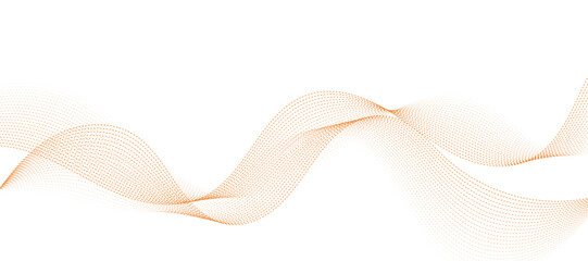 Abstract wave element for design. Digital frequency track equalizer. Stylized line art background. Vector illustration. Wave with lines created using blend tool. Curved wavy line, smooth stripe.
 - obrazy, fototapety, plakaty