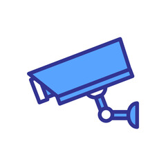 surveillance camera icon design vector template