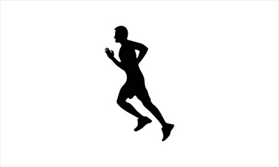 Exercise silhouette with various expressions set of 1 vector illustration - obrazy, fototapety, plakaty