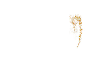 Fairy Gold Dust, Fairy Gold Glowing Dust Tale, Magic Abstract Background, Magic Dust, Golden Glitter Heart, Golden Transparent Background