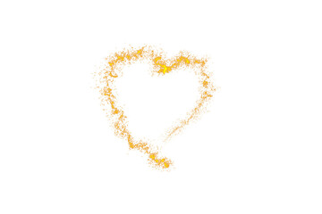 Fairy Gold Dust, Fairy Gold Glowing Dust Tale, Magic Abstract Background, Magic Dust, Golden Glitter Heart, Golden Transparent Background
