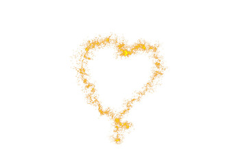 Fairy Gold Dust, Fairy Gold Glowing Dust Tale, Magic Abstract Background, Magic Dust, Golden Glitter Heart, Golden Transparent Background