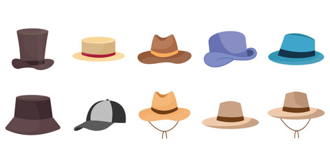 Hat Flat Illustration