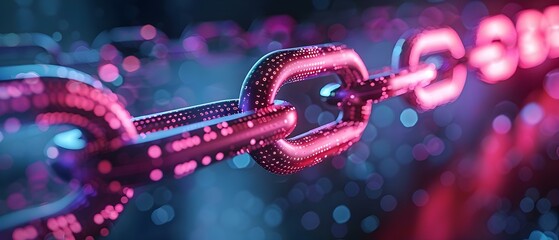 Secure Data, Fragile Chains: The Paradox of Blockchain Protection. Concept Blockchain Security, Data Vulnerability, Cryptocurrency Risks, Decentralized Systems, Cyber Threats - obrazy, fototapety, plakaty