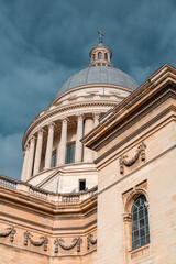 The Pantheon is a monument in the 5th arrondissement of Paris, France - obrazy, fototapety, plakaty