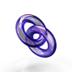3d purple object for 3d websites 3