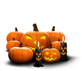 Spooky Halloween Pumpkins, Halloween Overlay Photoshop, Halloween Jack o Lantern png Transparent Background