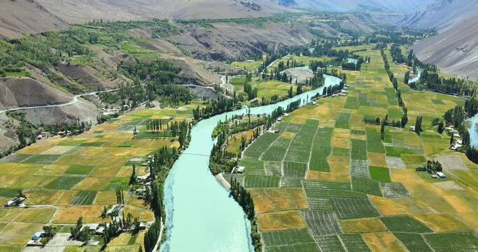 Phandar Valley, District Ghizer, Gilgit-Baltistan Pakistan - Landscape Travel Video - Drone Coverage - Beautiful Landscape