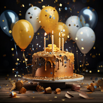 cake with candles