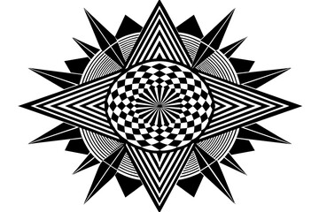 star of david & chromatic-fusion--vector-illustration 