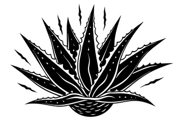  lightning-aloe-vera-png-isolated-on-white-background vector illustration