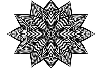 black and white star &  line-seamless-vector-illustration.
