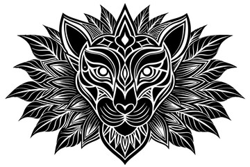 tattoo design & neon-wallpaper-texture-vector-illustration