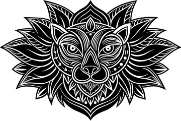 Fototapeta premium tattoo design & neon-wallpaper-texture-vector-illustration