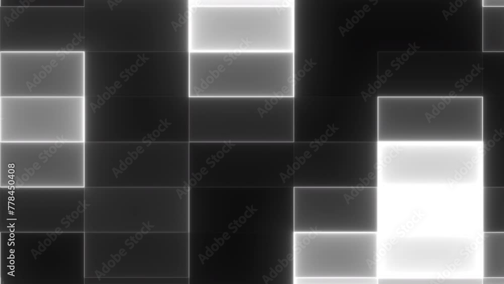 Poster abstract big blocks. computer generated 3d render