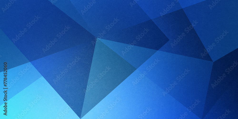 Aufkleber abstract blue background featuring triangles and rectangles in a layered design, ideal for a modern 