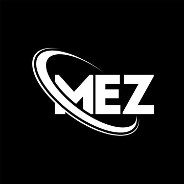 MEZ logo. MEZ letter. MEZ letter logo design. Initials MEZ logo linked with circle and uppercase monogram logo. MEZ typography for technology, business and real estate brand.