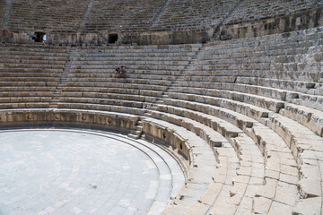 Jerash, Jordan antique archaeological site of classical heritage for tourists © Leo Viktorov