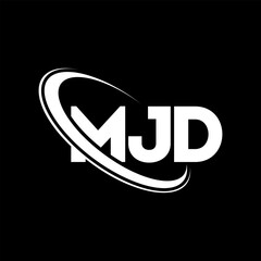 MJD logo. MJD letter. MJD letter logo design. Initials MJD logo linked with circle and uppercase monogram logo. MJD typography for technology, business and real estate brand.