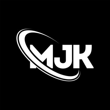 MJK logo. MJK letter. MJK letter logo design. Initials MJK logo linked with circle and uppercase monogram logo. MJK typography for technology, business and real estate brand.