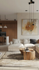Exquisite & Modern Home Interior Design Incorporating Splashes of Artistic Intrigue and Rustic Accents