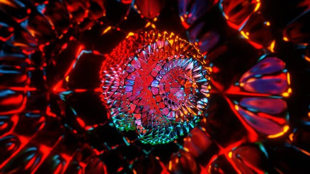 Flying Abstract Sphere on Bright Background Background, Abstract, VJ Loop