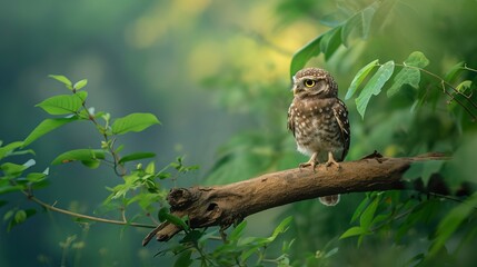 Rare Forest Owlet in Central India Jungle