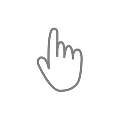 Vector flat icon. Gray icon on isolated on white background. Business concept. Perfect for your creative idea.