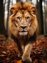 Fototapeta premium lion in the zoo