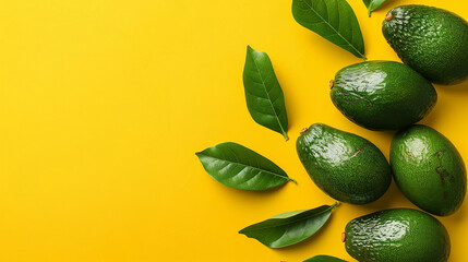 composition with ripe lemons on color background