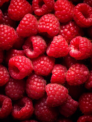 raspberries close up