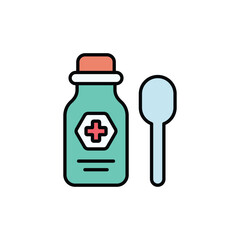 Syrup icon design with white background stock illustration