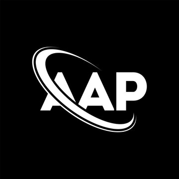AAP logo. AAP letter. AAP letter logo design. Intitials AAP logo linked with circle and uppercase monogram logo. AAP typography for technology, business and real estate brand.