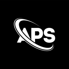 APS logo. APS letter. APS letter logo design. Initials APS logo linked with circle and uppercase monogram logo. APS typography for technology, business and real estate brand.