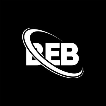 BEB logo. BEB letter. BEB letter logo design. Initials BEB logo linked with circle and uppercase monogram logo. BEB typography for technology, business and real estate brand.