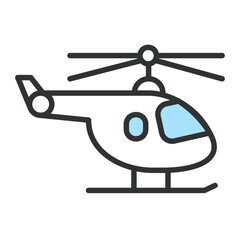 Aerial UAV cartoon color Icon pack
