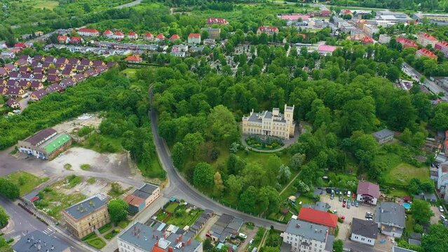 Seidl Palace Swiebodzice Palac Seidlow Aerial View Poland