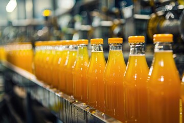 Industrial Orange Juice Bottling Facility - Mineral Filling Plant for Carbonated and Non-Carbonated Juices