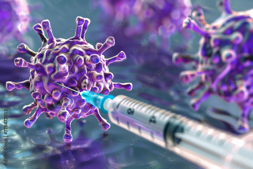 Poster enhancing outbreak response and immunization efforts through intramuscular injections and health cli