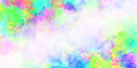 Abstract colorful fantasy watercolor background texture .splash acrylic colorful background .banner for wallpaper .watercolor wash aqua painted texture .abstract hand paint square stain backdrop .
