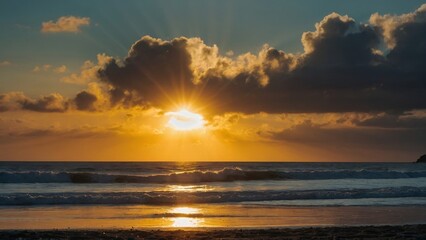Obraz premium Beach in the evening
