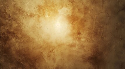 Obraz premium A textured parchment background with a faded, circular burn mark revealing a perfectly smooth blank space