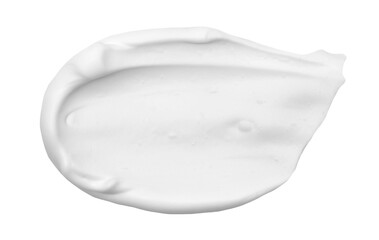 Shave foam spread isolated on white background, clipping path