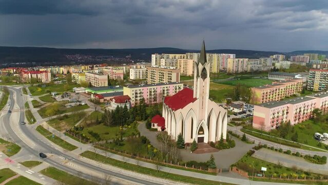 Church Of Queen Jadwiga Kielce Kosciol Krolowej Jadwigi Aerial View Poland