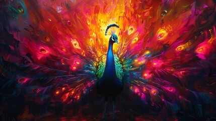 colorful peacock - 778484258